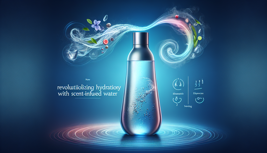 An illustrative representation of a new concept in the domain of hydration. Show an innovative bottle, sleek in design and modern in appearance. The bottle's characteristic feature is its ability to i
